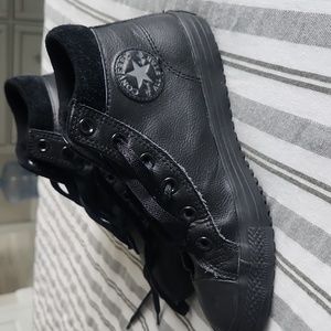 Converse kids high top black leather S 4